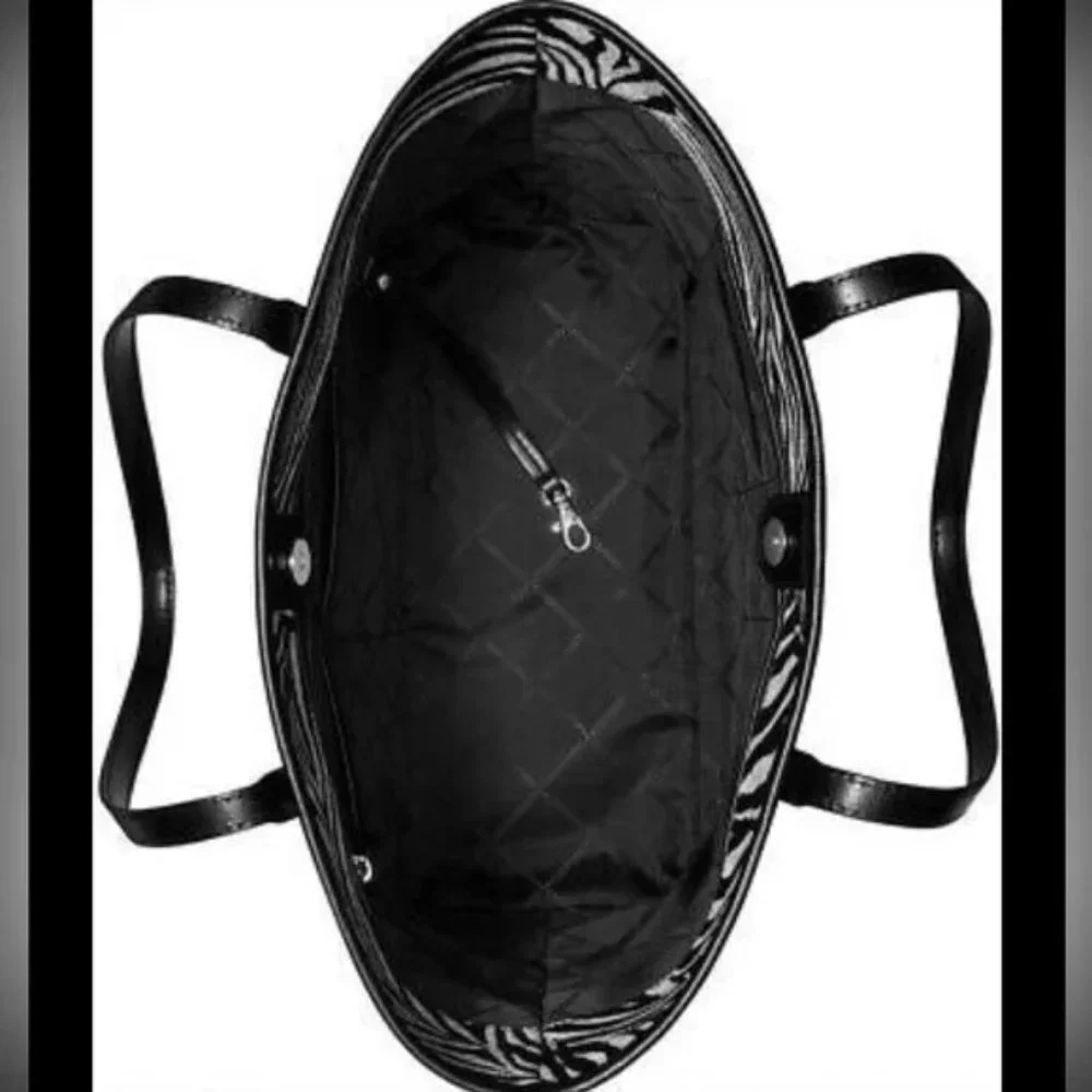 Michael Kors Carter Large Tote Bag - Zebra Print - Designer - NWT - Picture 5 of 7